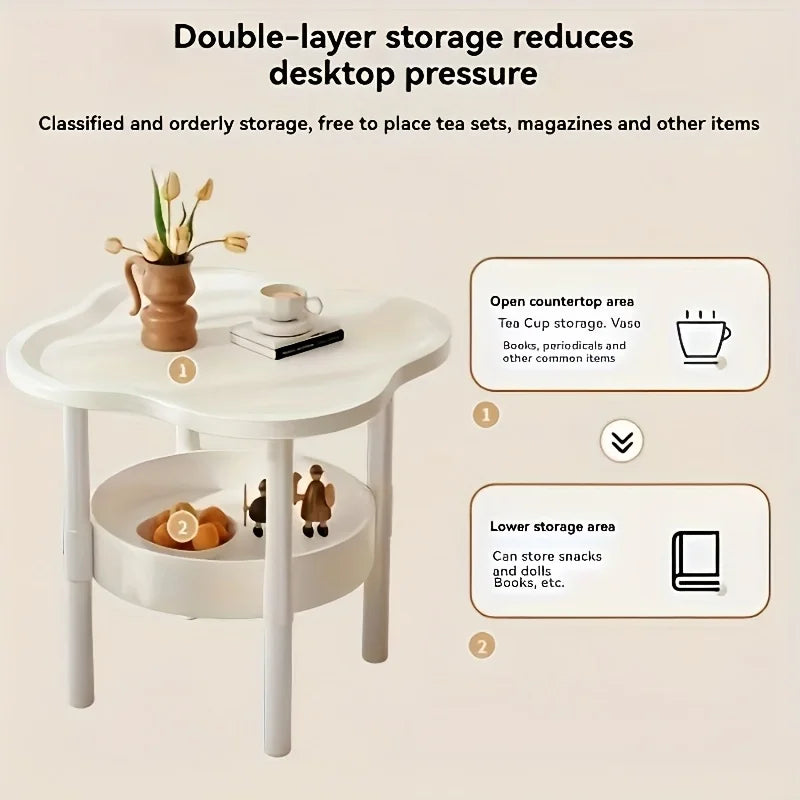 Creative Coffee Table Modern Minimalist Table Living Rooms Mobile Storage Rack Corner Table Cream Sofa Bedroom Cabinet Bedside