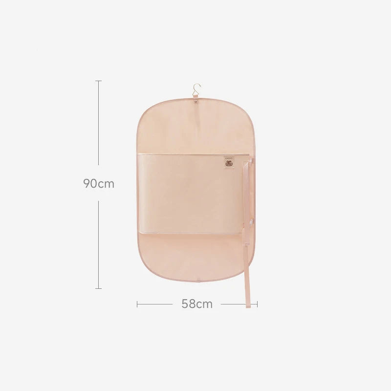 1pc Down Jacket Compressed Dust Cover Clothes Compression Hanging Bag Household Visible Clothes Storage Bag Wardrobe Organizer