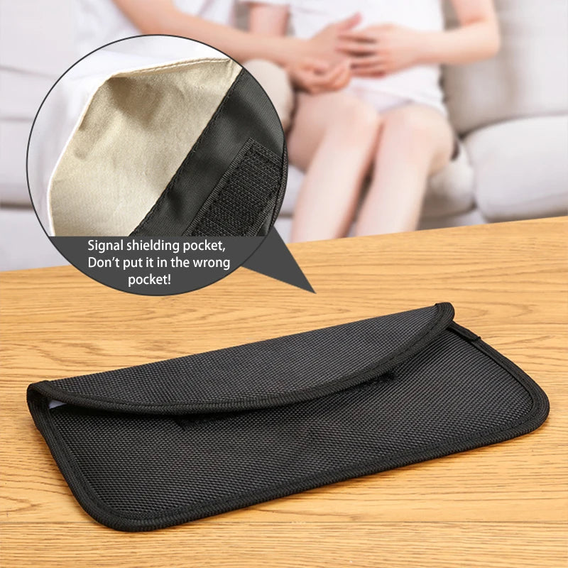 Mobile phone Radiation-proof Storage Bag Car Key Signal Blocker Case Universal Faraday Cage Fob Pouch Keyless RFID Blocking Bag