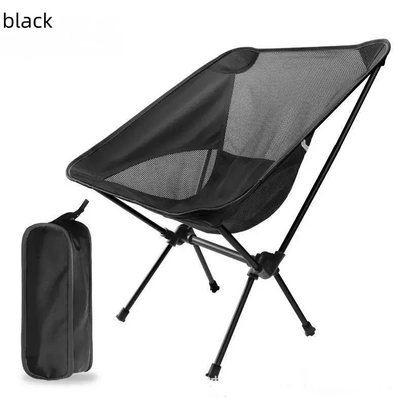 New Outdoor Moon Chair Ultra-Light Folding Camping Chair Portable Leisure Backrest Aluminum Alloy  for Backpacking  fishing