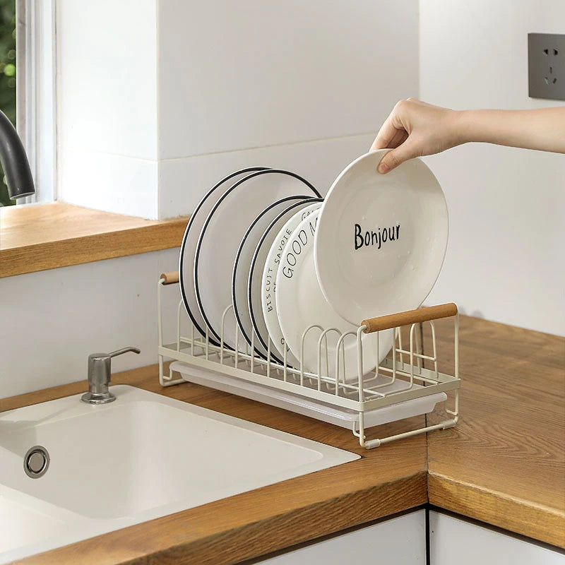 Kitchen Dish Storage Rack Cabinet Organizer Portable Dishes Drying Rack Plate Bowl Drying Rack Desktop Dish Holder Kitchen