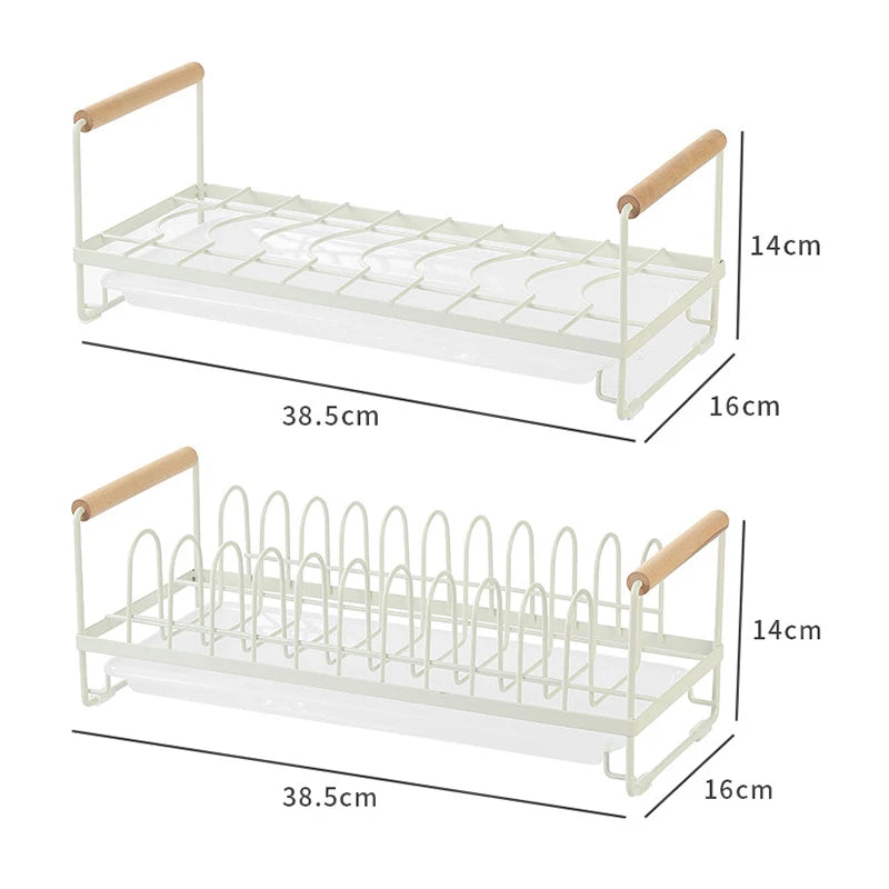 Kitchen Dish Storage Rack Cabinet Organizer Portable Dishes Drying Rack Plate Bowl Drying Rack Desktop Dish Holder Kitchen