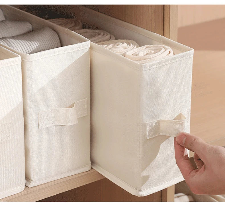 1pc Clothes Storage Basket Sewing Home Folding Clothes Storage Box Underwear Socks  Wardrobe Storage Box Wardrobe Organizer