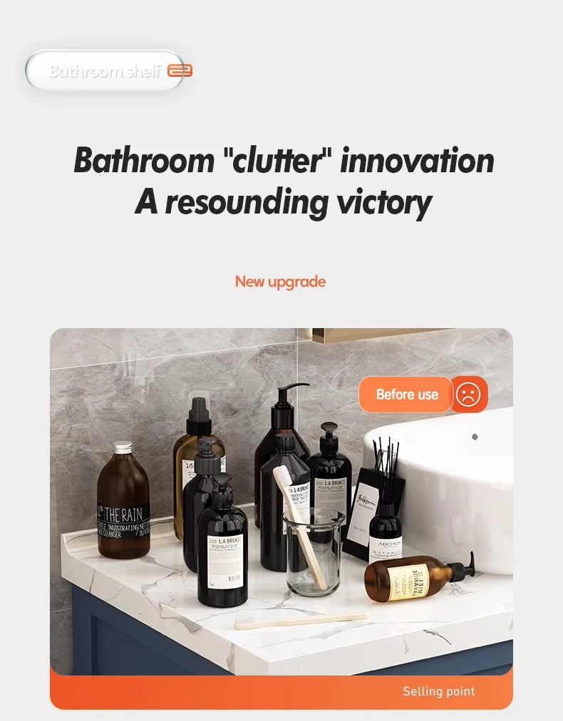 Bathroom Storage Rack Stainless Steel Anti Rust Storage Shower Rack Suction Cup Storage Rack Household Storage Appliances