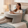 JHK Curved Memory Foam Reading Pillow Ergonomic Neck Pillow Ventilated Cooling Bed Pillow with Removable Washable Cover Comfort