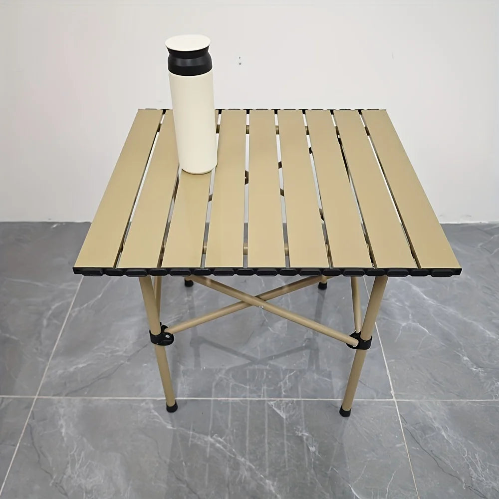 Outdoor folding table, camping portable folding table and chair set, ultra-light egg roll table, camping folding table, camping