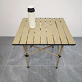 Outdoor folding table, camping portable folding table and chair set, ultra-light egg roll table, camping folding table, camping