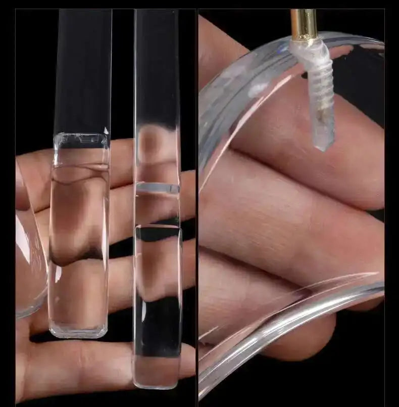 Acrylic Transparent Hanger Display Rack With Crystal Clips For Clothes And Pants