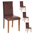 JHK Faux Leather Ergonomic Office Chairs Set of 4 Soft Cushion Seat High Backrest Living Room Gaming Chair Waterproof Thickened