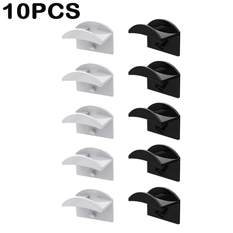 5/10Pcs Baseball Cap Hook Traceless Hat Hanger Wall Mount Cap Headset Necklace Organizer Display Rack Hat Storage Rack Holder