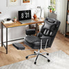 JHK PU Leather Ergonomic Office Computer Desk Chair High Back with Footrest Lumbar Support Height Adjustable For Home Office