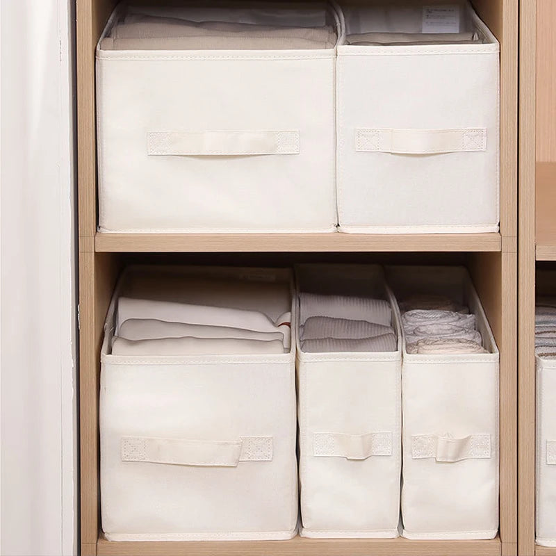 1pc Clothes Storage Basket Sewing Home Folding Clothes Storage Box Underwear Socks  Wardrobe Storage Box Wardrobe Organizer