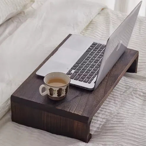 1pc Rectangle Wood Bed Table Trays with Foldable Legs,  Coffee Table & Tea Table, Painted, for Meditation, Sitting on The Floor