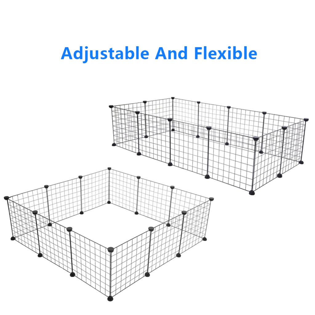 Pet Playpen For Small Animals Portable Metal Wire Fence Guinea Pigs Rabbits
