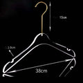 Acrylic Transparent Hanger Display Rack With Crystal Clips For Clothes And Pants