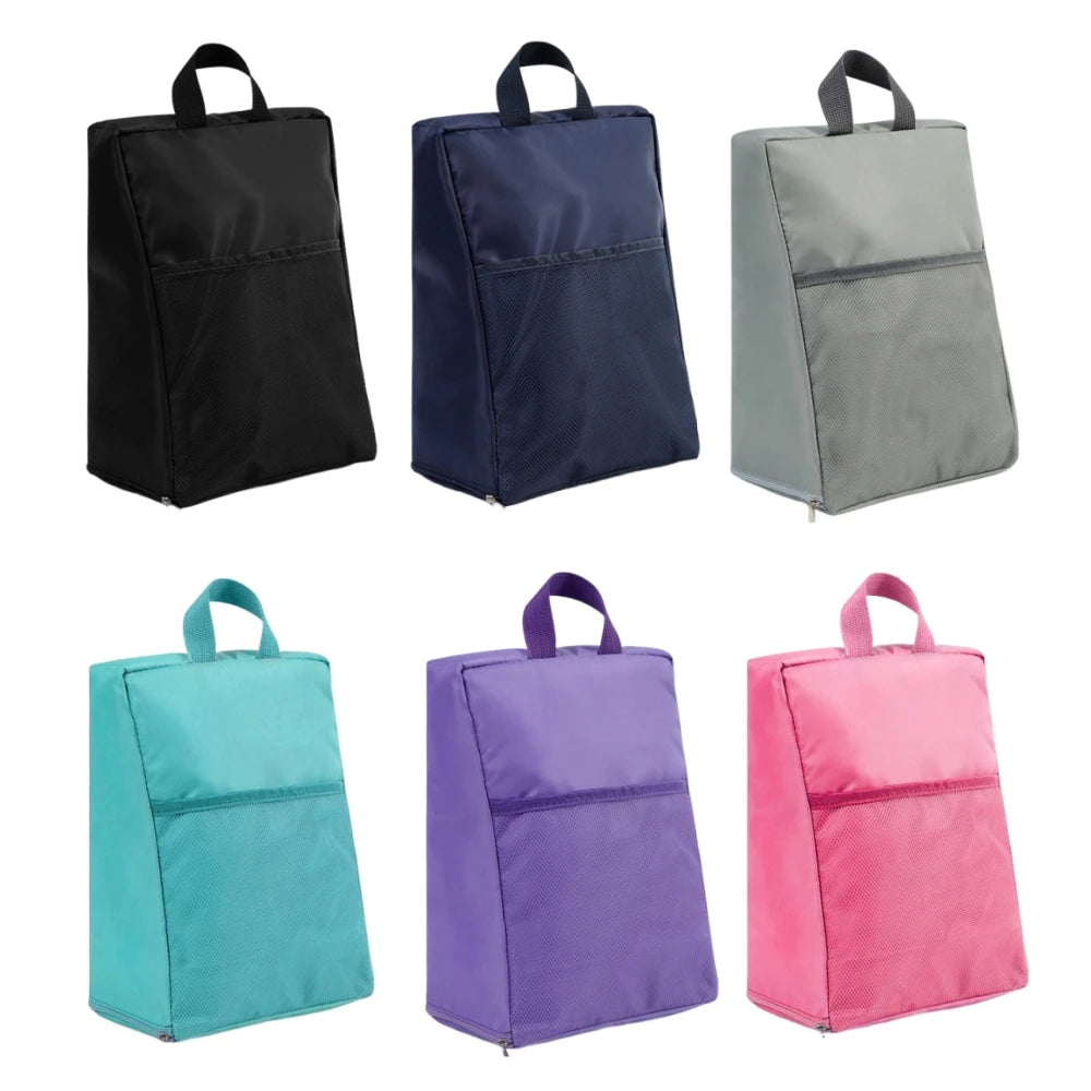 Portable Shoe Storage Bag Travel Outdoors Clothing Organizer Bags with Mesh Pouch Multi-functional Underwear Storage Handbag