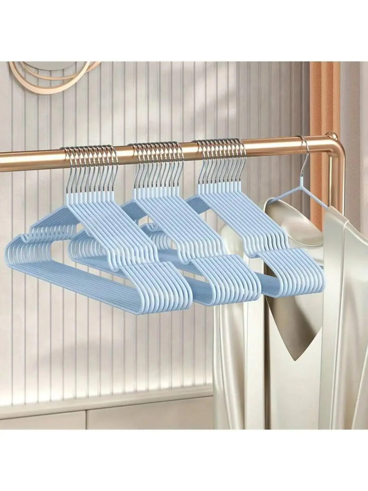 Stainless Steel Anti Slip Clothes Hanger 10 20 30 50 Pack Space Saving Durable