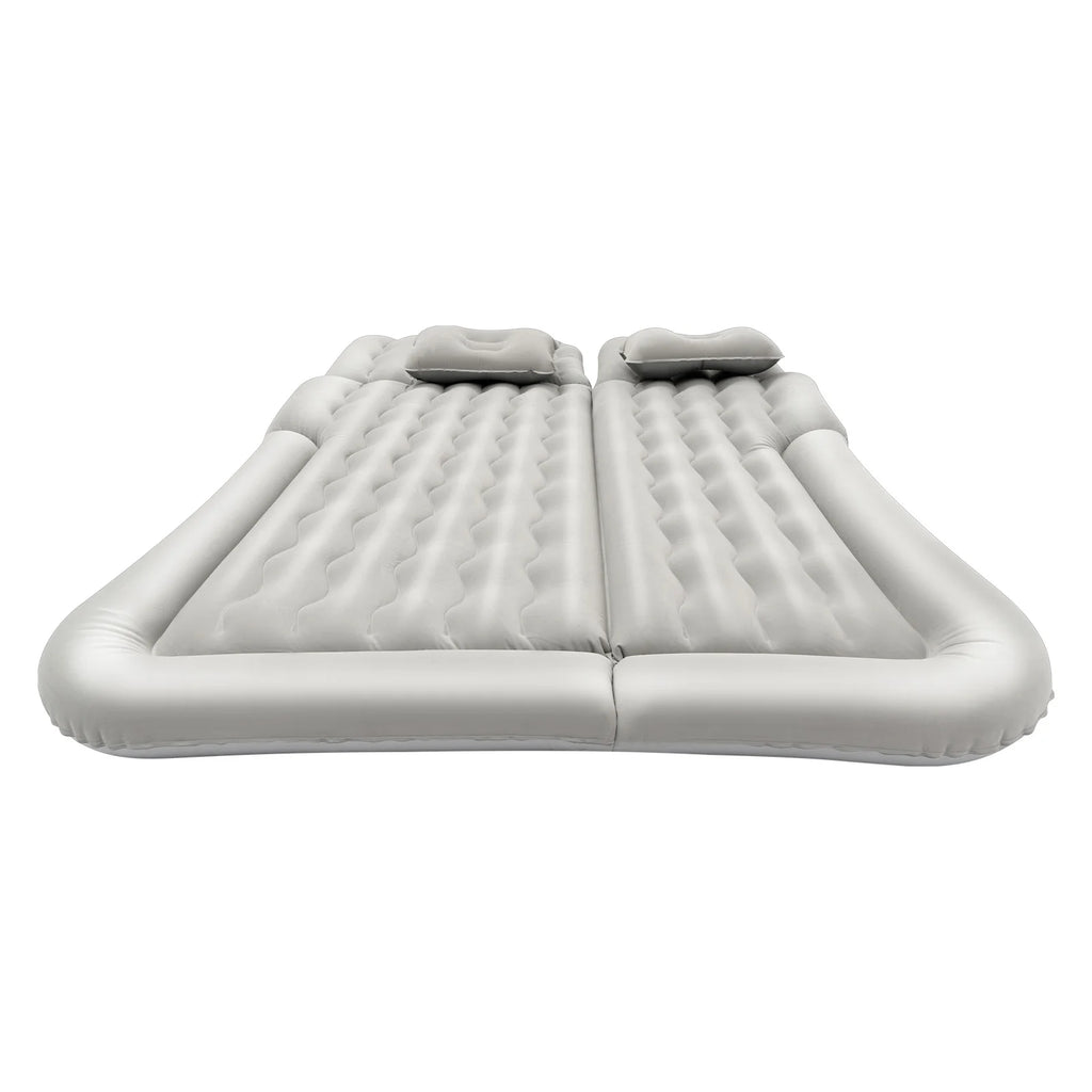 Universal Foldable Inflatable Bed Portable Inflatable Mattress Set Car Back Seat Sleeping Flocking Air Bed Cushion w/Pump+Pillow