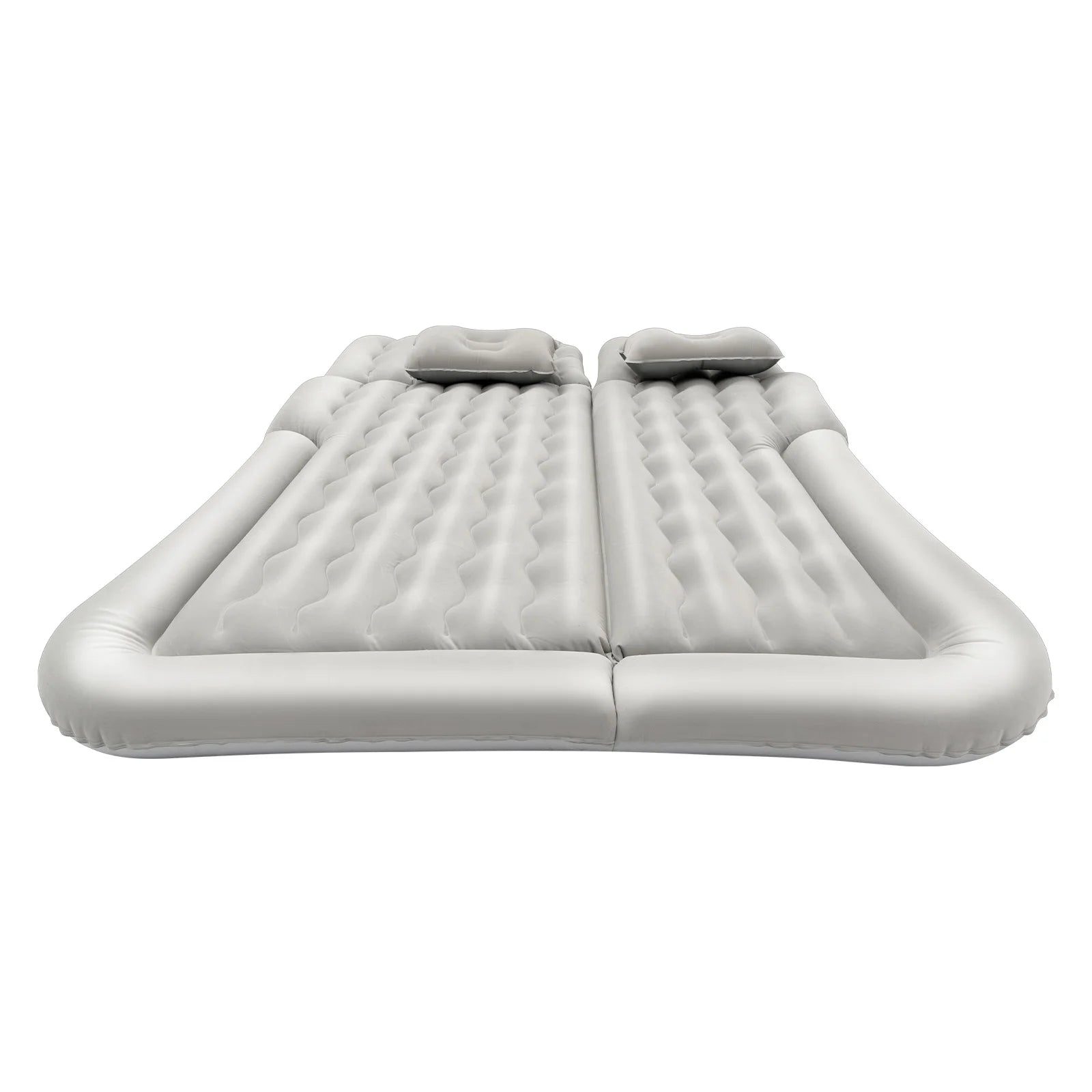 Universal Foldable Inflatable Bed Portable Inflatable Mattress Set Car Back Seat Sleeping Flocking Air Bed Cushion w/Pump+Pillow