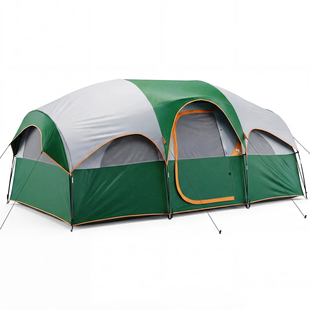 JHK Outdoor 8 Person Camping Tent Quick Instant Tents Setup and Waterproof Windproof Dome Tent with Multi-Directional for Picnic