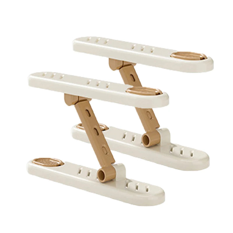 1pc Shoes Rack Double-layered Adjustable Slippers Holders Shoe Cabinet Organizer Deodorizing Shoes Shelf Save Space