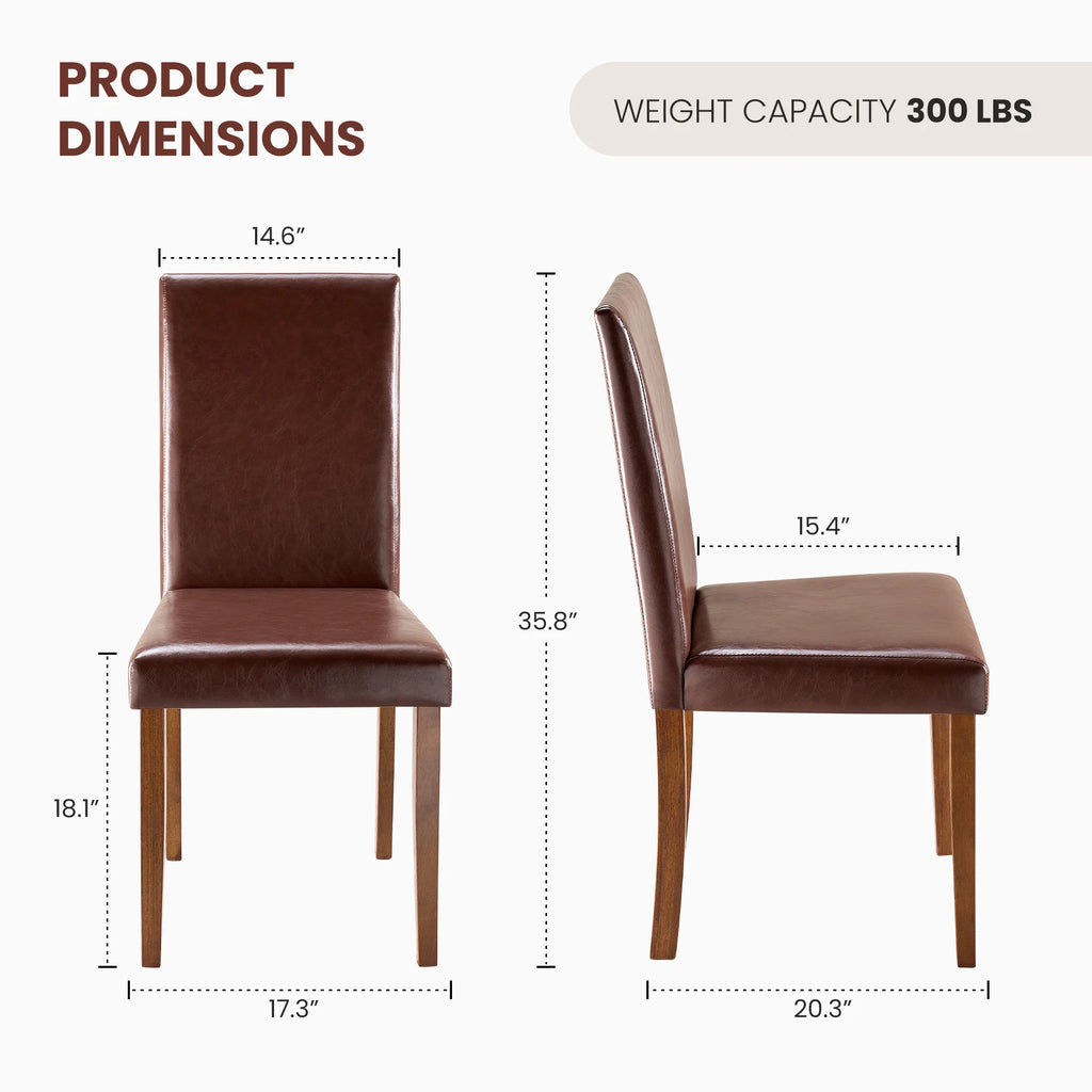 JHK Faux Leather Ergonomic Office Chairs Set of 4 Soft Cushion Seat High Backrest Living Room Gaming Chair Waterproof Thickened