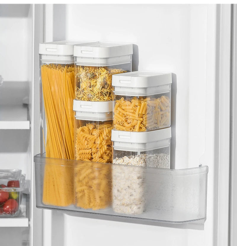 Pasta Storage Box Transparent Plastic Grain Seal Tank Spaghetti Storage Container Moisture-Proof Snack Jar Kitchen Food Tank