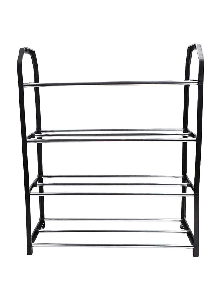 4-Layer Metal Shoe Rack Simple Shoe Shelf Footwear Organizer Stand Holder Large Capacity Shoe Shelf Living Room Storage