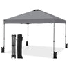JHK 10x10ft One Push Setup Pop Up Canopy Tent Portable Outdoor Sun Shelter for Beach Events Camping with Rolling Carry Bag