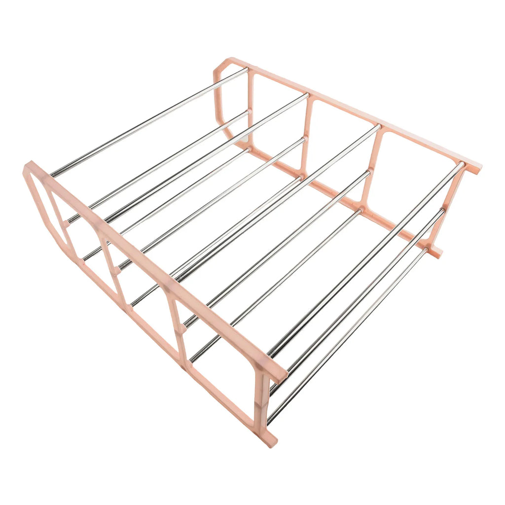 4-Layer Metal Shoe Rack Simple Shoe Shelf Footwear Organizer Stand Holder Large Capacity Shoe Shelf Living Room Storage