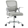 JHK Home Office Computer Chair Ergonomic Mid Back Desk with Lumbar Support 360° Swivel Height Adjustable with Flip-up Armrest
