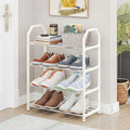 4-Layer Metal Shoe Rack Simple Shoe Shelf Footwear Organizer Stand Holder Large Capacity Shoe Shelf Living Room Storage