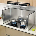 Galvanized Kitchen Splashback Guard Stove Oil Splash Shield Gas Cooker Anti-Grease Protective Board Heat Resistant Stovetop