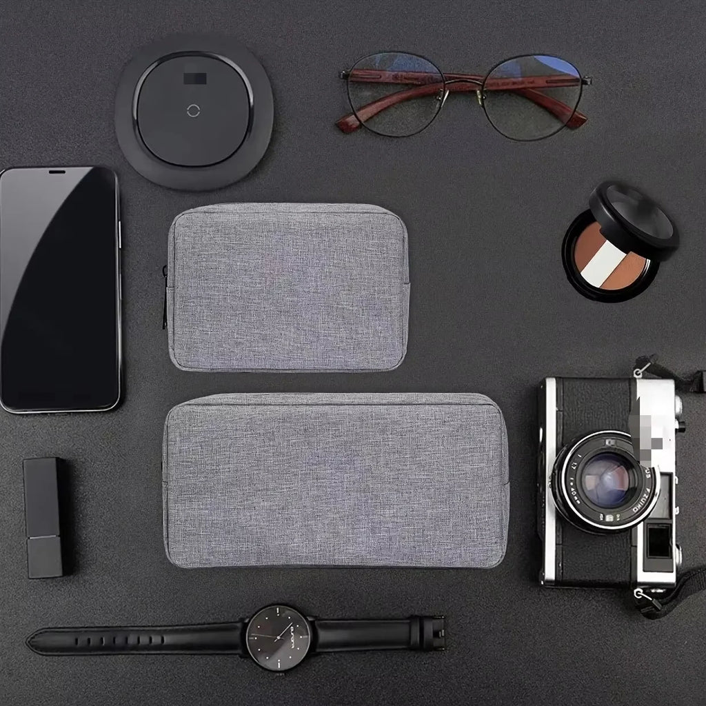 Portable Charging Cable Storage Bag Digital Separated Travel Bag Multifunctional Mobile Data USB Cable Power Bank Organizer Bag