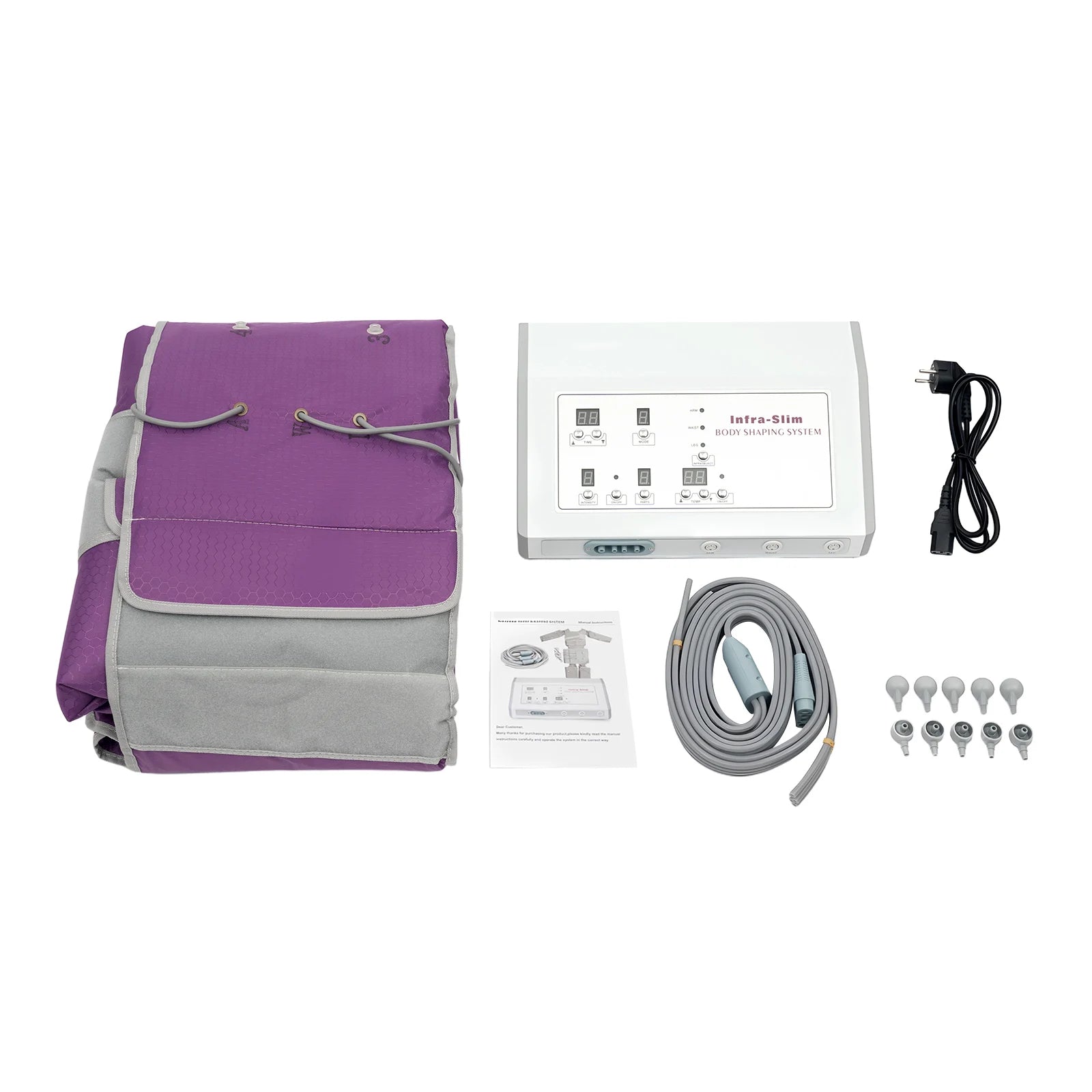 400W Air Pressure Body Slimming Suit, 7 Levels Adjustable Pressotherapy Heating Massage Device for Home Beauty Salon Spa Relief