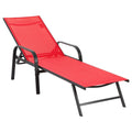 JHK Portable 8-legged Folding Beach Chair Outdoor Sun Chairs with Armrests Metal Frame Lounge Recliner Chair for Patio Backyard