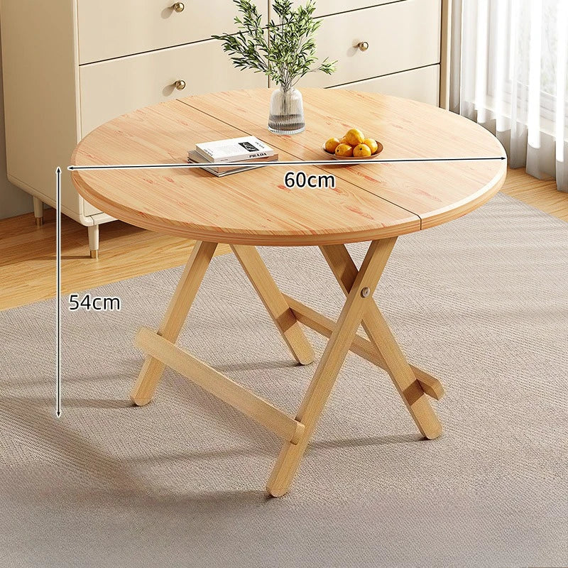 Sturdy Folding Dining Table - No Assembly Needed, Strong Stable Desk for Kitchen, Study & Office, round dining table,small table