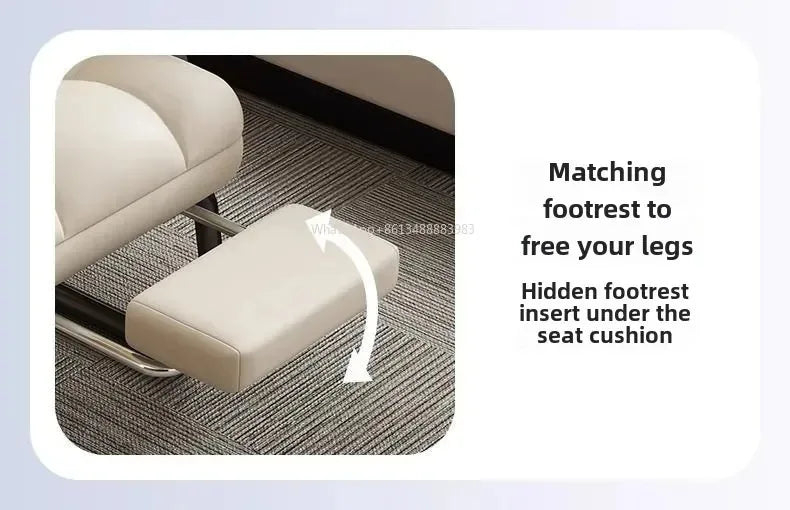 Nordic Computer Chair, Home, Office, Reclining, Sofa, Comfort, Bedroom, Living Room, Study Chair Fixed Foot