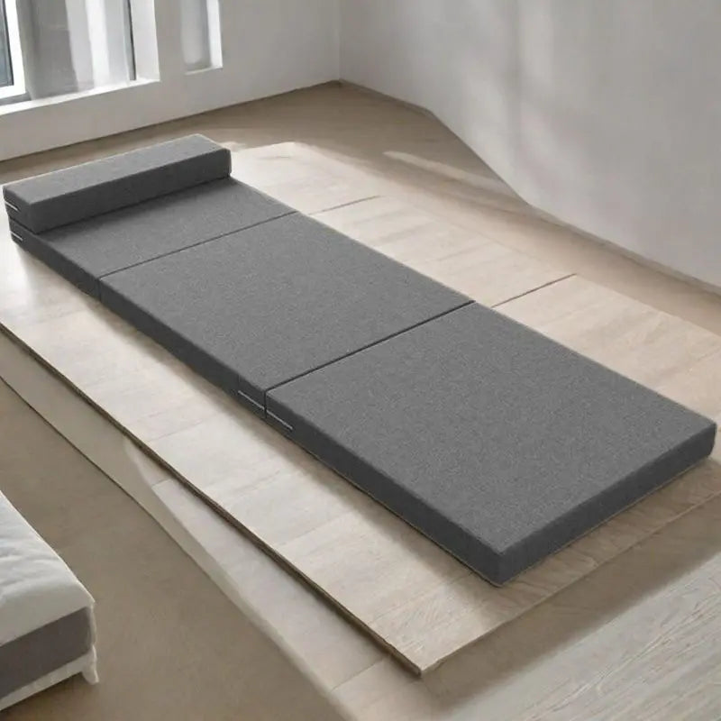 Foldable floor mattress, portable nap mat, travel couch mat, memory sponge mat, portable sleeping mat for lunch break and travel