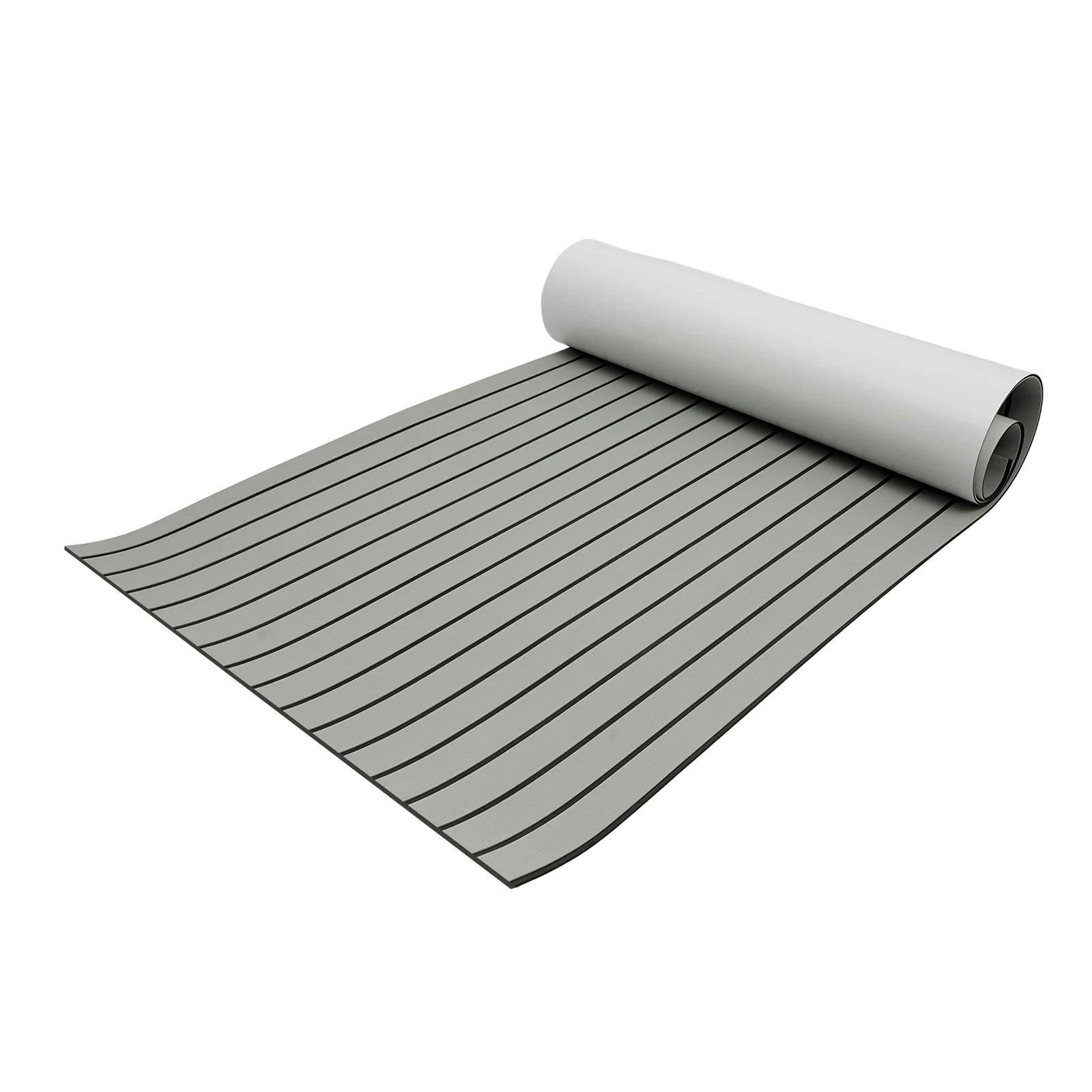 240x90cm EVA Foam Teak Floor Mat 6mm Thick Anti-Slip Self-Adhesive Pad Cuttable Waterproof Marine Carpet for Boat Deck RV Yacht