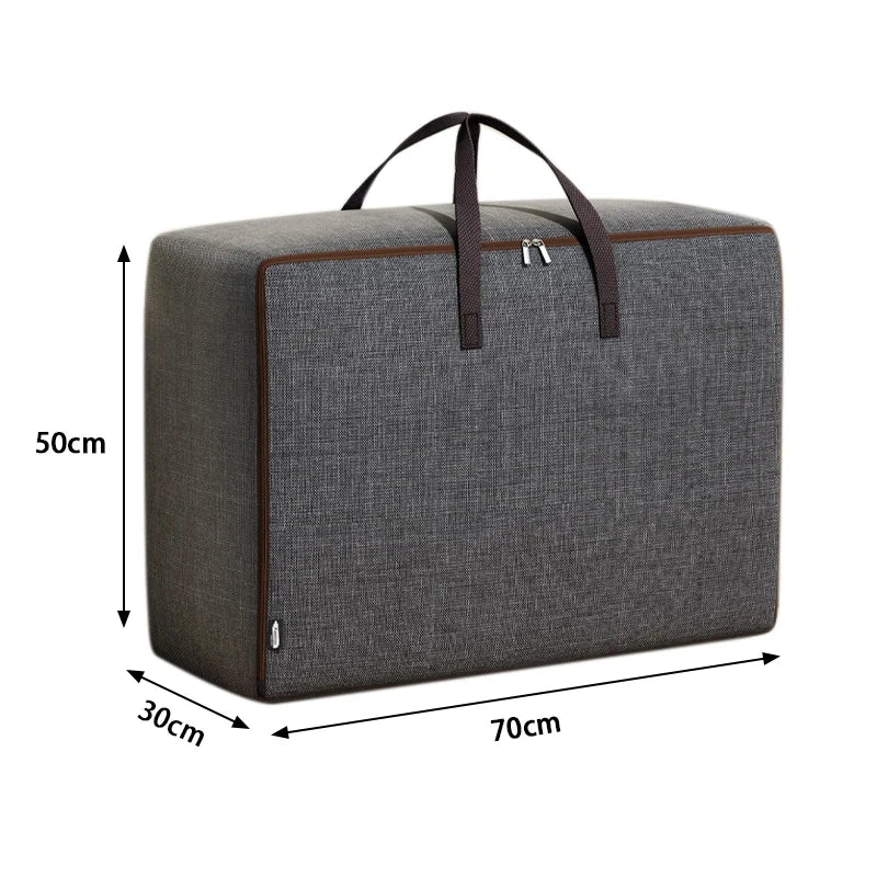 1pc Large-capacity Quilt Storage Bag Oxford Clothes Packing Bag Waterproof Durable Luggage Bag With Handle Wardrobe Organizer