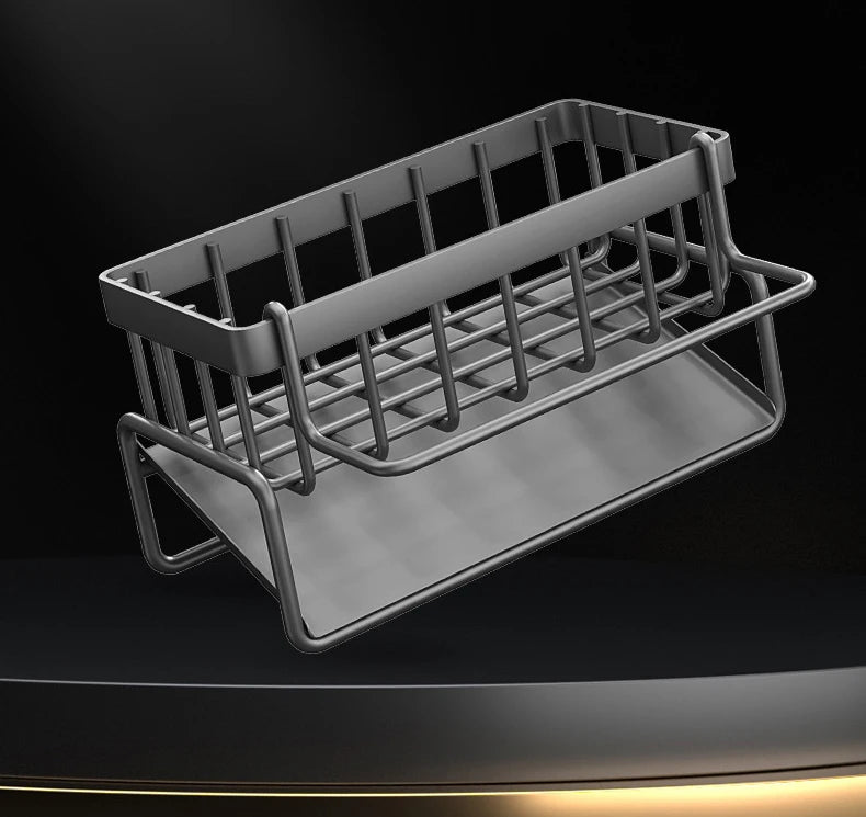 Sink Cleaning Tools Storage Rack Kitchen Multifunctional Stainless Steel Drain Rack for Sponge Cleanser Organizer Rag Hanger