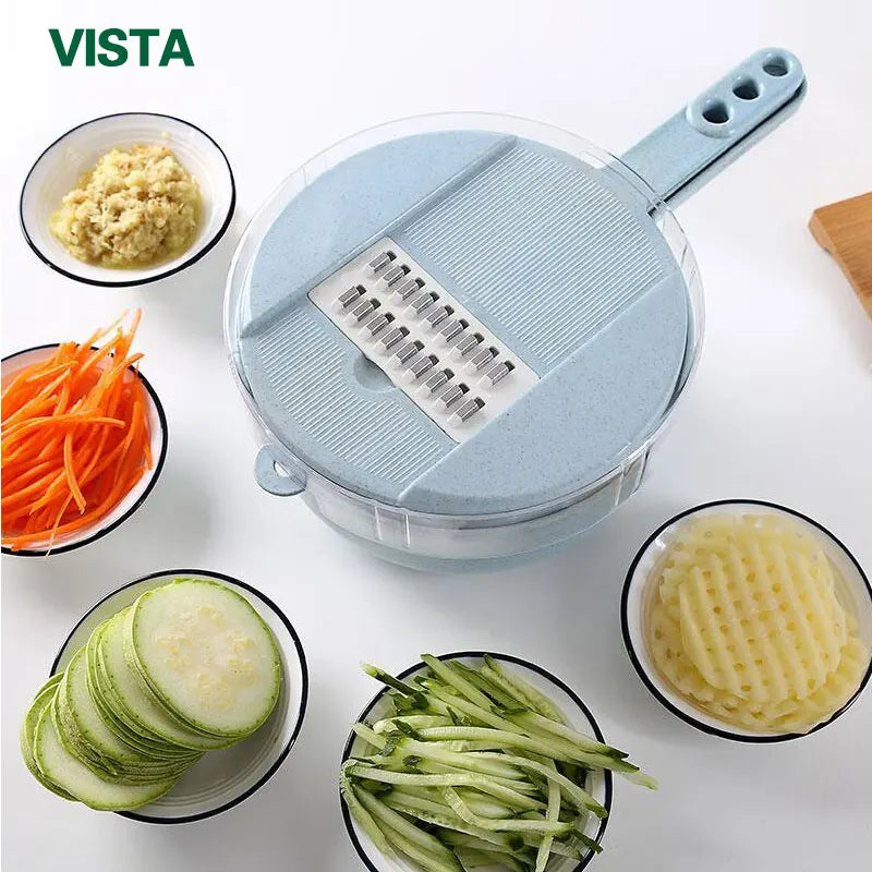 Vegetable Chopper Multifunctional Grater Cutter  - Kitchen Accessories Manual Fruit Slicer Potatos Shredders Cheese Onions Slicers
