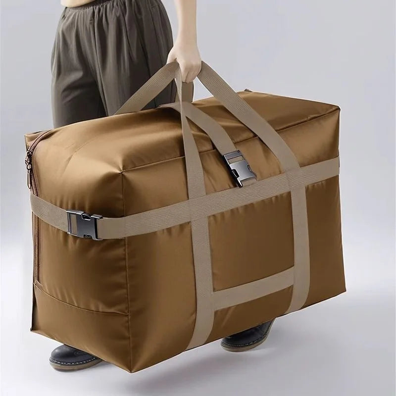 1pc Large Capacity Travel Handbag Portable Clothing Storage Bag with Handle Oxford Fabric Materia Durable Air Flight Bag
