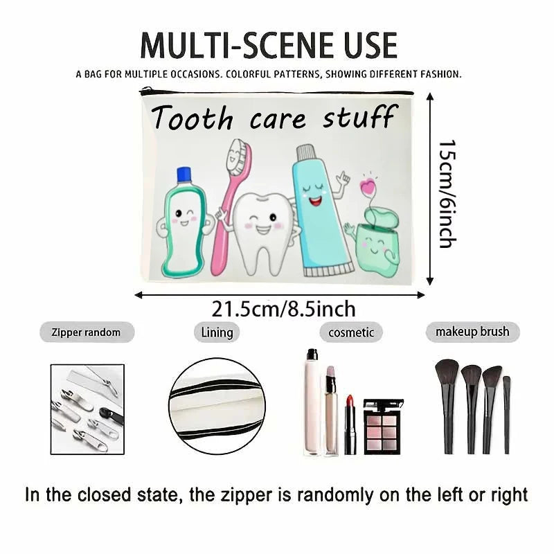 Travel Portable Toiletries Storage Bag Multi-Functional Makeup Organizer Bag Zipper Cosmetics Pouch Hair Accessory Storage Bags