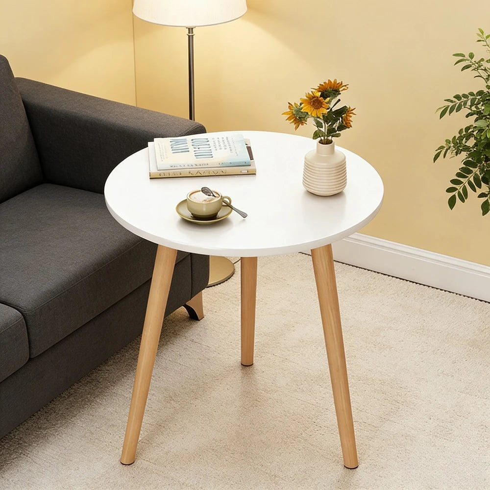 Sofa side table, living room, household table, small coffee table, modern and minimalist small round table, creative side table