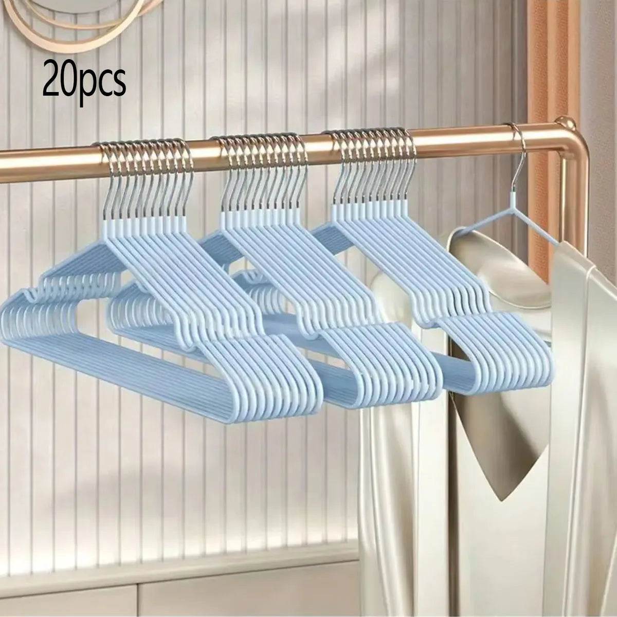 Stainless Steel Anti Slip Clothes Hanger 10 20 30 50 Pack Space Saving Durable