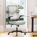JHK Mesh Lumbar Support Office Desk Computer Chair Ergonomic High Back Swivel Rolling Gaming Chairs With Wheels And Flip-up Arms