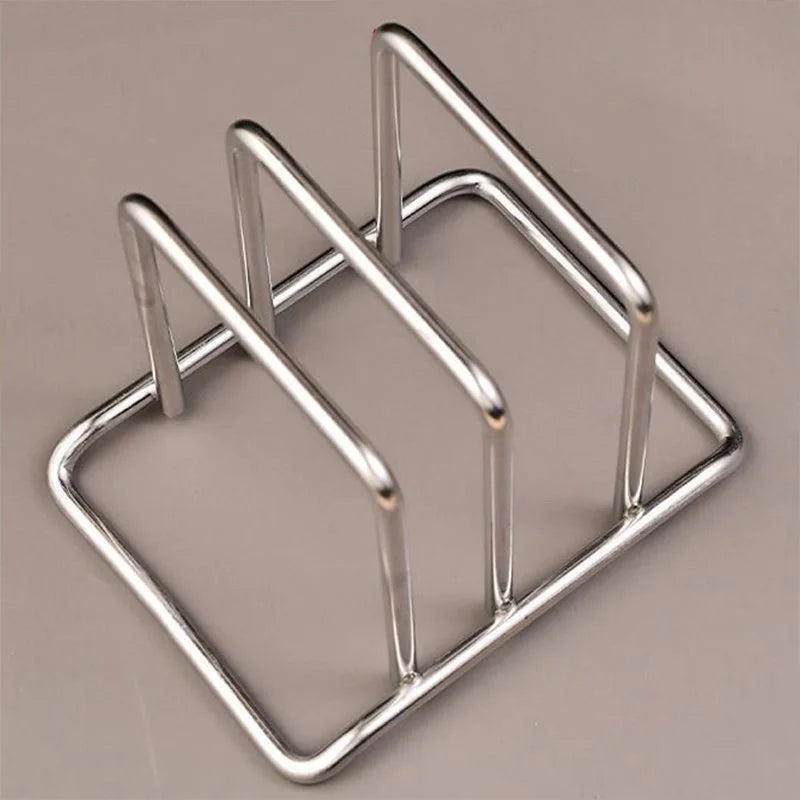 1pc Kitchen Cutting Board Holder Pot Lid Holder Desktop Stainless Steel Material Storage Rack for Cutting Board Organizer Stable