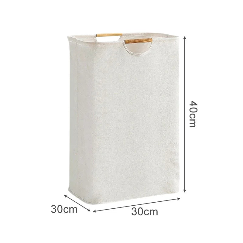 1pc Collapsible Laundry Basket with Handle Large Capacity Household Bathroom Dirty Clothes Storage Basket Clothes Organizer